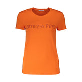 Patrizia Pepe Elegant Orange Rhinestone Tee -   -  Patrizia Pepe.