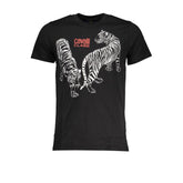 Cavalli Class Black Cotton T-Shirt -   -  Cavalli Class.
