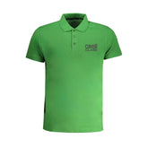 Cavalli Class Green Cotton Polo Shirt -   -  Cavalli Class.