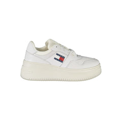 Tommy Hilfiger White Leather Women Sneaker -   -  Tommy Hilfiger.