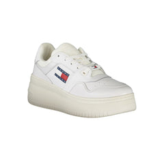 Tommy Hilfiger White Leather Women Sneaker -   -  Tommy Hilfiger.