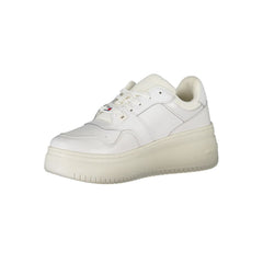 Tommy Hilfiger White Leather Women Sneaker -   -  Tommy Hilfiger.