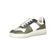 Tommy Hilfiger Green Leather Men Sneaker -   -  Tommy Hilfiger.