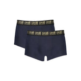 Cavalli Class Blue Cotton Men Boxer -   -  Cavalli Class.