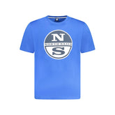 North Sails Blue Cotton Men T-Shirt -   -  North Sails.