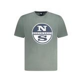 North Sails Green Cotton Men T-Shirt -   -  North Sails.