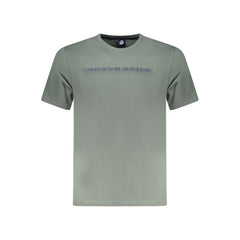 North Sails Green Cotton Men T-Shirt -   -  North Sails.