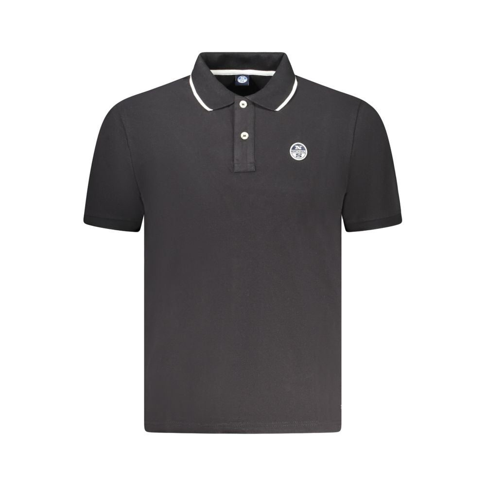North Sails Black Cotton Mens Polo Shirt -   -  North Sails.