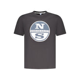 North Sails Black Cotton Men T-Shirt -   -  North Sails.
