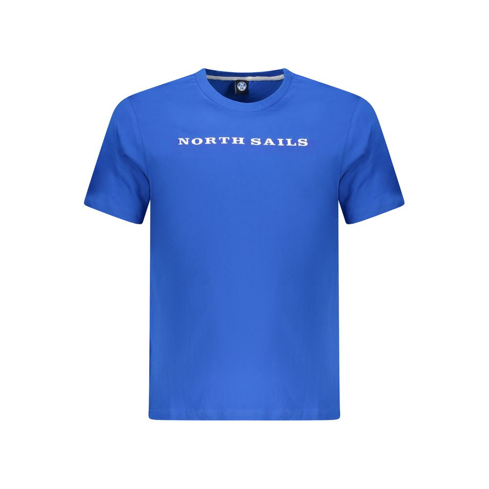 North Sails Blue Cotton Men TShirt -   -  North Sails.