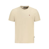 Napapijri Beige Cotton Men T-Shirt -   -  Napapijri.