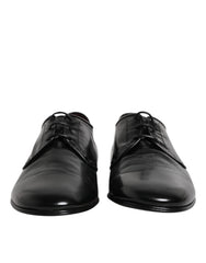 Dolce & Gabbana Black Leather Lace Up Derby Dress Formal Shoes -   -  Dolce & Gabbana.