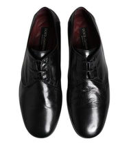 Dolce & Gabbana Black Leather Lace Up Derby Dress Formal Shoes -   -  Dolce & Gabbana.