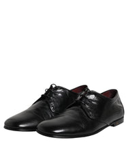 Dolce & Gabbana Black Leather Lace Up Derby Dress Formal Shoes -   -  Dolce & Gabbana.