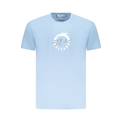 Trussardi Light Blue Cotton Men T-Shirt -   -  Trussardi.