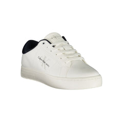 Calvin Klein White Leather Men Sneaker -   -  Calvin Klein.