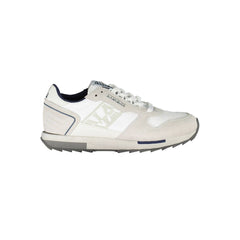 Napapijri White Leather Men Sneaker -   -  Napapijri.