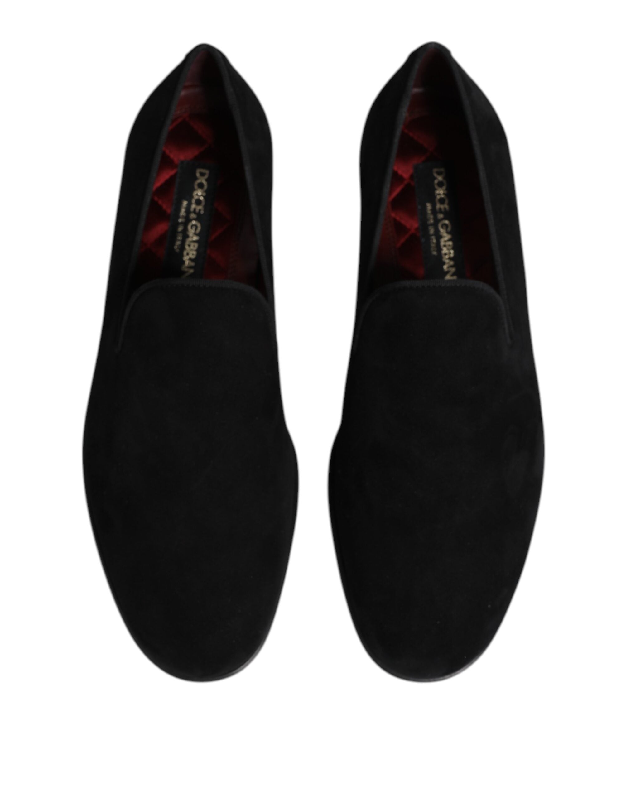 Dolce & Gabbana Black Suede Slip On Loafers Formal Shoes -   -  Dolce & Gabbana. Dolce & Gabbana Black Suede Slip On Loafers Formal Shoes -   -  Dolce & Gabbana.
