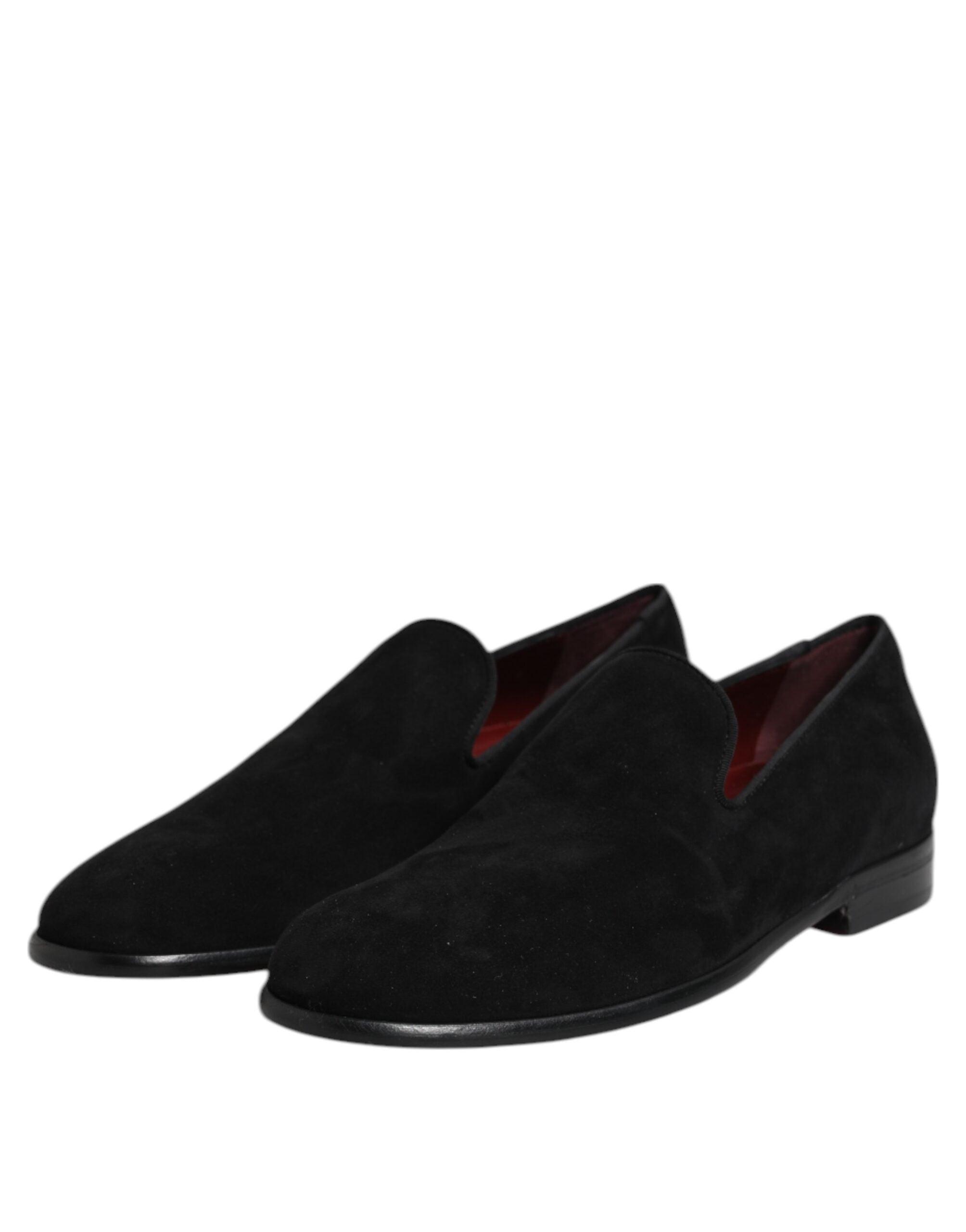 Dolce & Gabbana Black Suede Slip On Loafers Formal Shoes -   -  Dolce & Gabbana. Dolce & Gabbana Black Suede Slip On Loafers Formal Shoes -   -  Dolce & Gabbana.