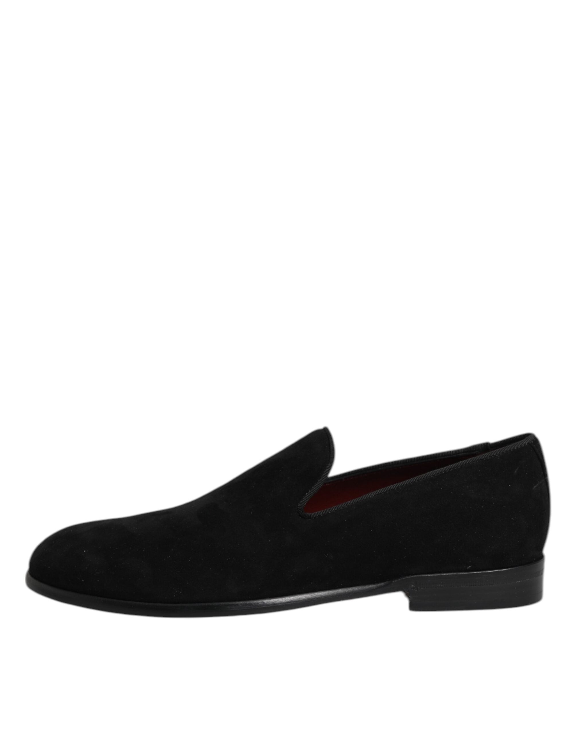Dolce & Gabbana Black Suede Slip On Loafers Formal Shoes -   -  Dolce & Gabbana. Dolce & Gabbana Black Suede Slip On Loafers Formal Shoes -   -  Dolce & Gabbana.