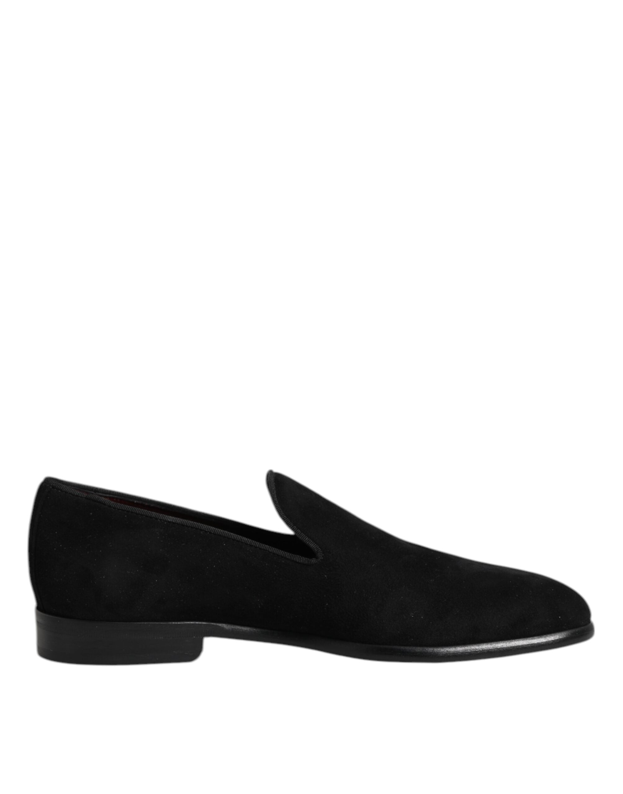Dolce & Gabbana Black Suede Slip On Loafers Formal Shoes -   -  Dolce & Gabbana. Dolce & Gabbana Black Suede Slip On Loafers Formal Shoes -   -  Dolce & Gabbana.
