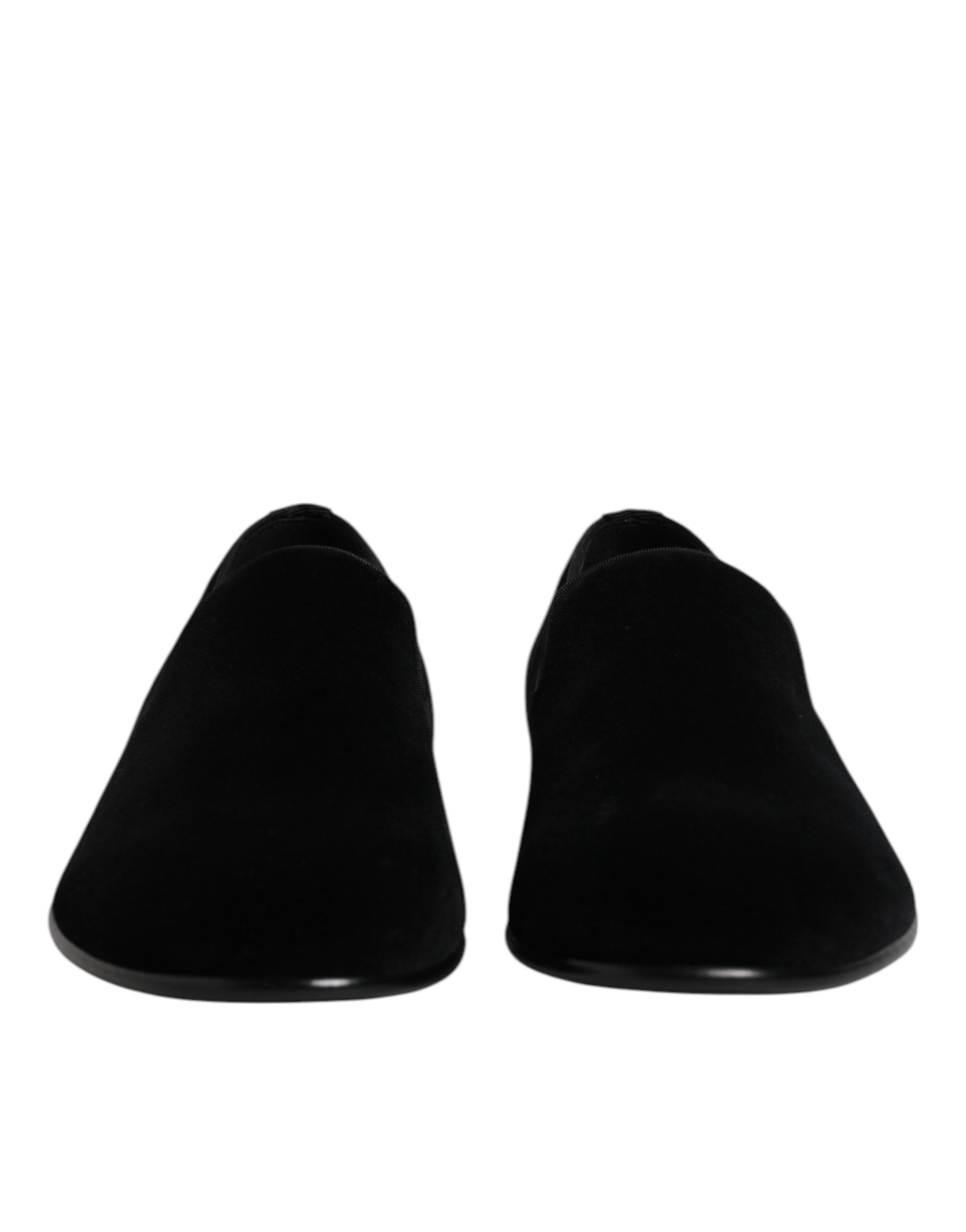 Dolce & Gabbana Black Velvet Slip On Loafers Formal Shoes -   -  Dolce & Gabbana. Dolce & Gabbana Black Velvet Slip On Loafers Formal Shoes -   -  Dolce & Gabbana.