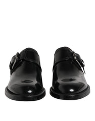 Dolce & Gabbana Black Leather Monk Strap Derby Formal Shoes -   -  Dolce & Gabbana.