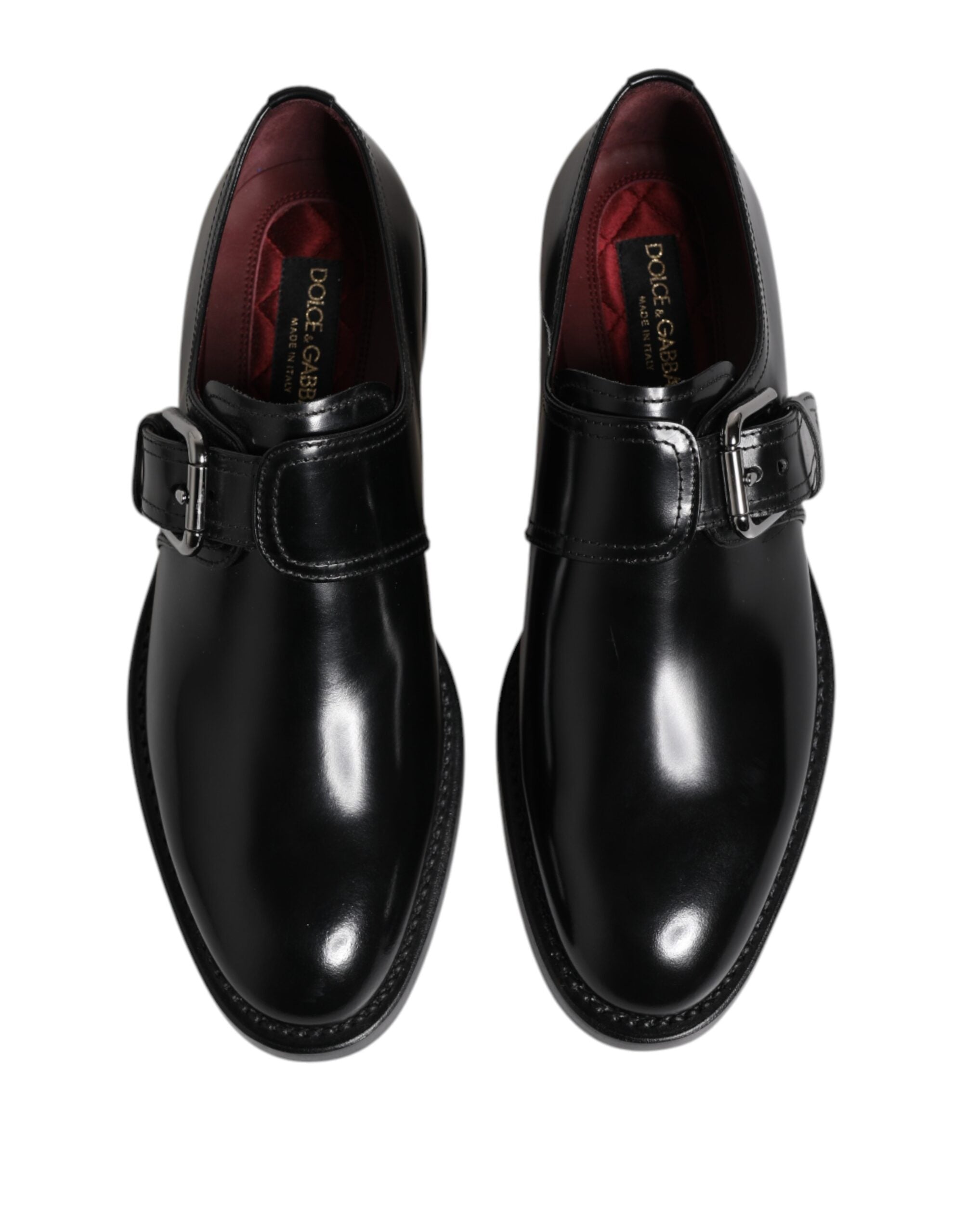 Dolce & Gabbana Black Leather Monk Strap Derby Formal Shoes -   -  Dolce & Gabbana. Dolce & Gabbana Black Leather Monk Strap Derby Formal Shoes -   -  Dolce & Gabbana.