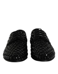 Dolce & Gabbana Black Suede Strass Derby Formal Shoes -   -  Dolce & Gabbana.