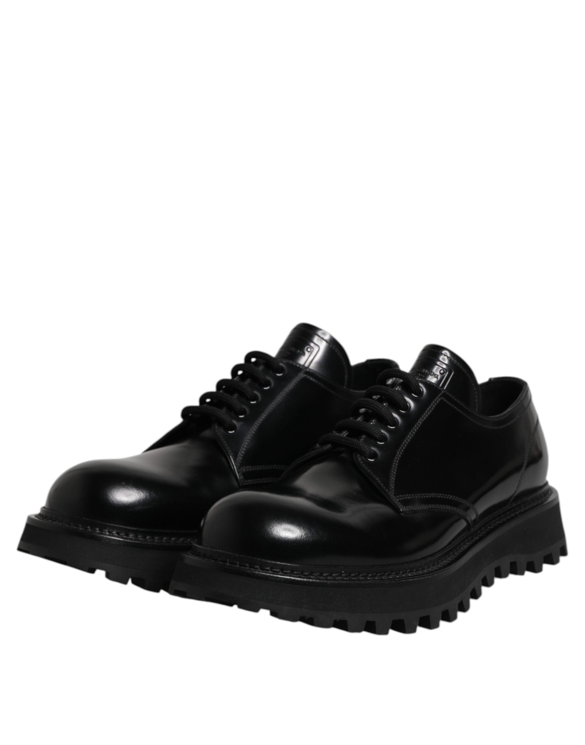 Dolce & Gabbana Black Leather Lace Up Derby Men Dress Shoes -   -  Dolce & Gabbana. Dolce & Gabbana Black Leather Lace Up Derby Men Dress Shoes -   -  Dolce & Gabbana.