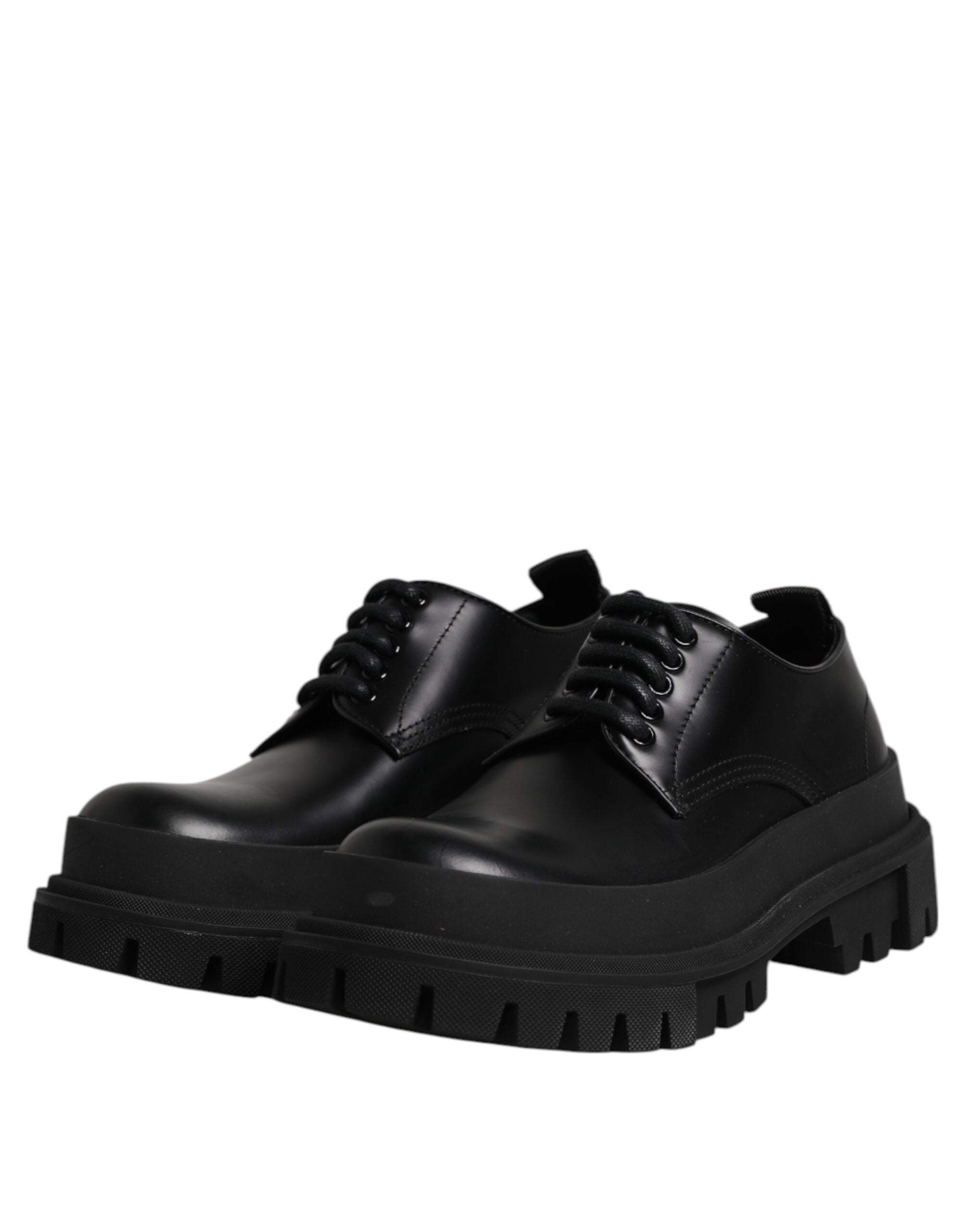 Dolce & Gabbana Black Leather Lace Up Derby Men Dress Shoes -   -  Dolce & Gabbana. Dolce & Gabbana Black Leather Lace Up Derby Men Dress Shoes -   -  Dolce & Gabbana.