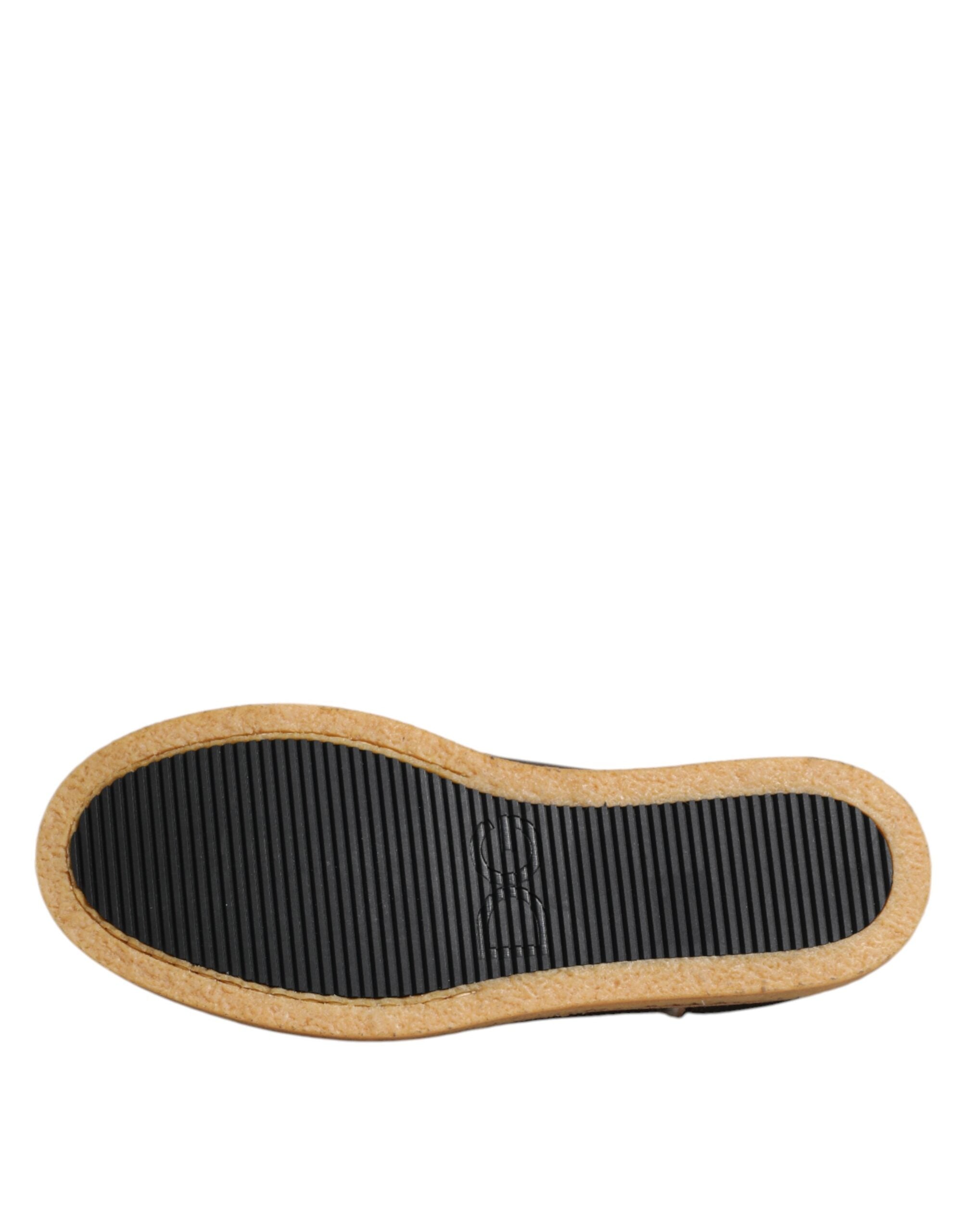 Dolce & Gabbana Brown White Calfskin Leather Loafers Shoes -   -  Dolce & Gabbana. Dolce & Gabbana Brown White Calfskin Leather Loafers Shoes -   -  Dolce & Gabbana.