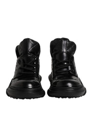 Dolce & Gabbana Black Leather Casual Mens Ankle Boots Shoes -   -  Dolce & Gabbana.