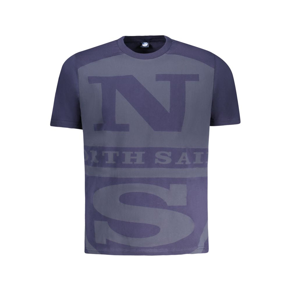 North Sails Blue Cotton Men T-Shirt -   -  North Sails.