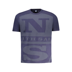 North Sails Blue Cotton Men T-Shirt -   -  North Sails.