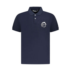 Trussardi Blue Cotton Men Polo Shirt -   -  Trussardi.