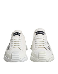 Dolce & Gabbana White Logo Print Lace Up Low Top Sneakers Shoes -   -  Dolce & Gabbana.