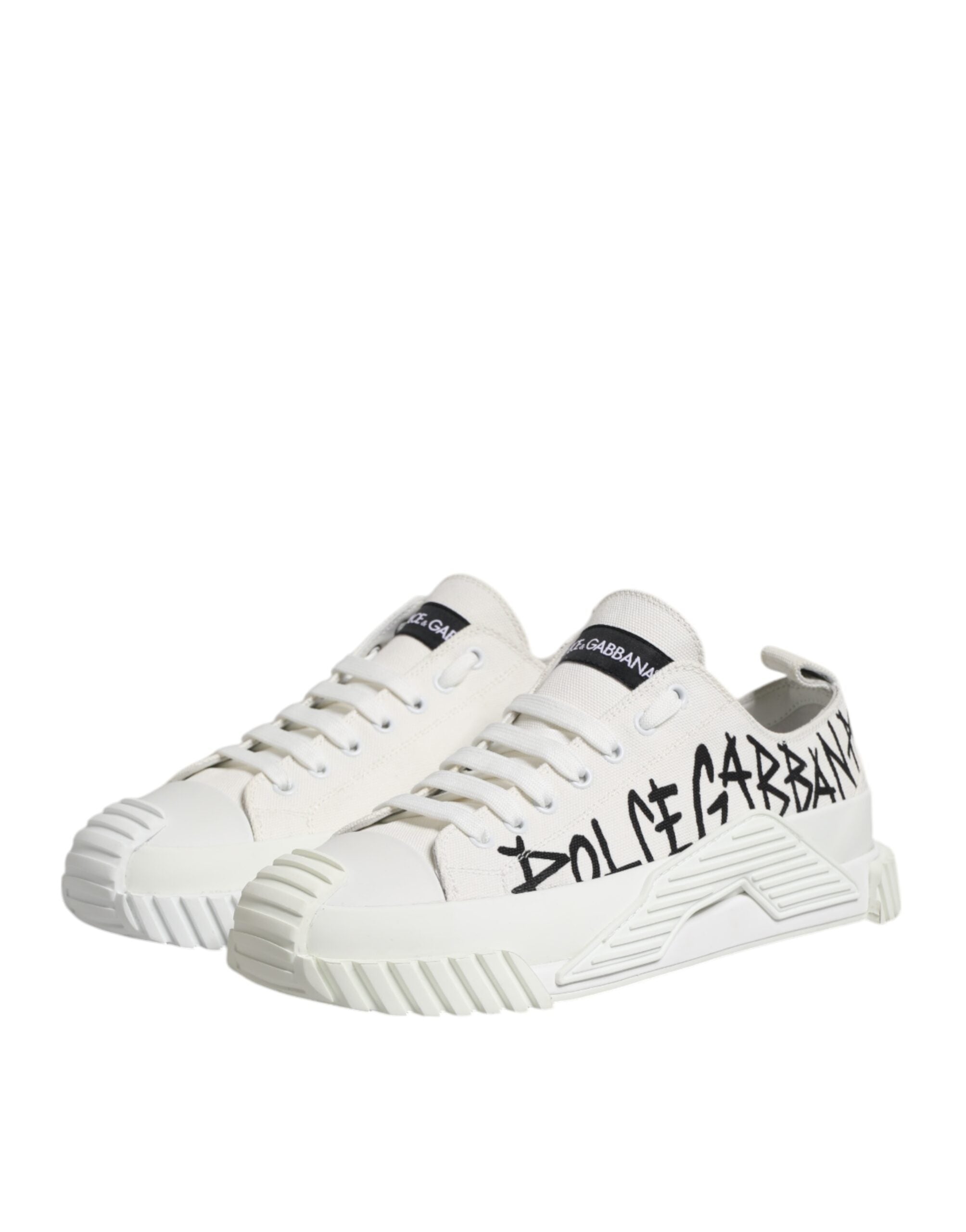 Dolce & Gabbana White Logo Print Lace Up Low Top Sneakers Shoes -   -  Dolce & Gabbana. Dolce & Gabbana White Logo Print Lace Up Low Top Sneakers Shoes -   -  Dolce & Gabbana.