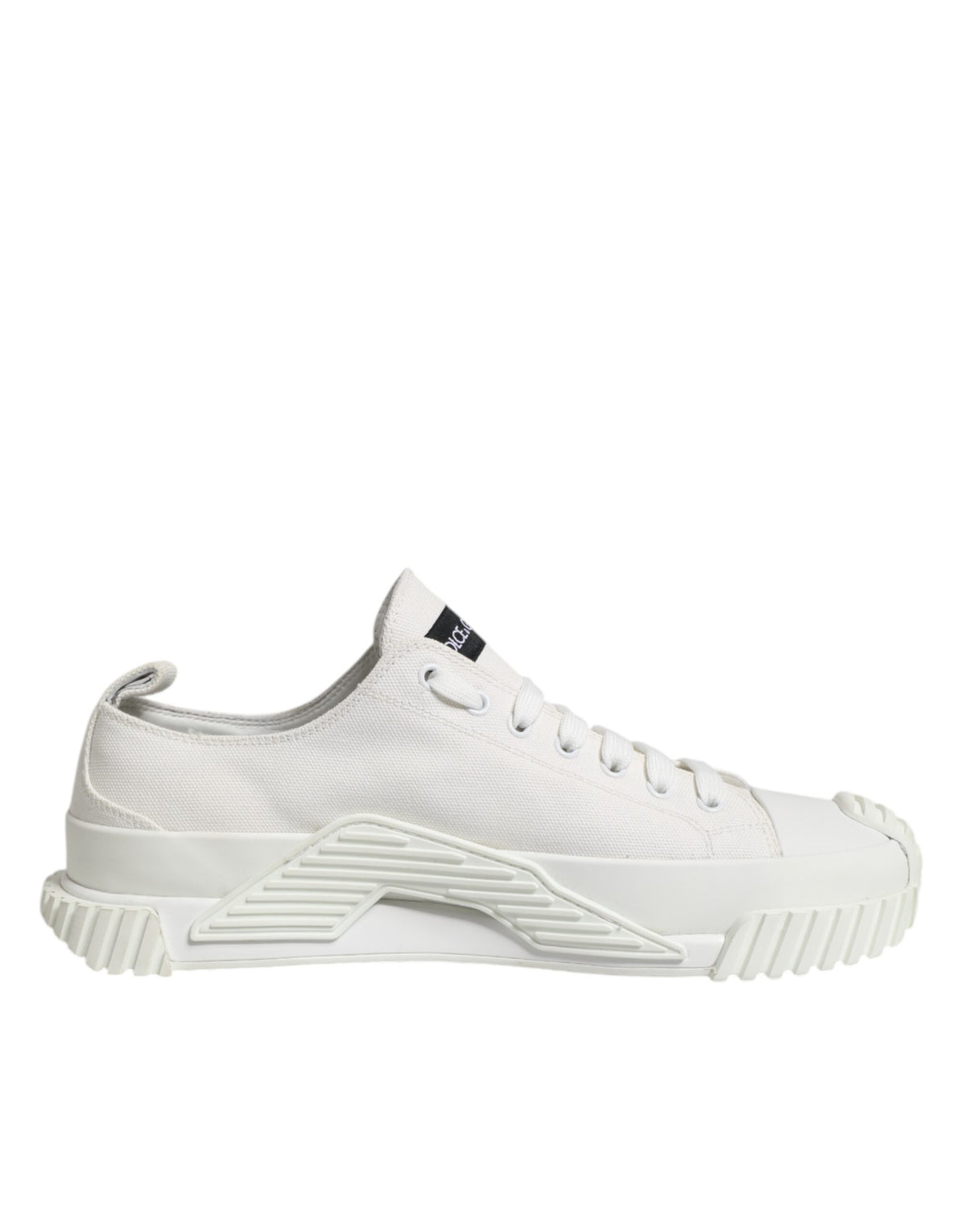 Dolce & Gabbana White Logo Print Lace Up Low Top Sneakers Shoes -   -  Dolce & Gabbana.