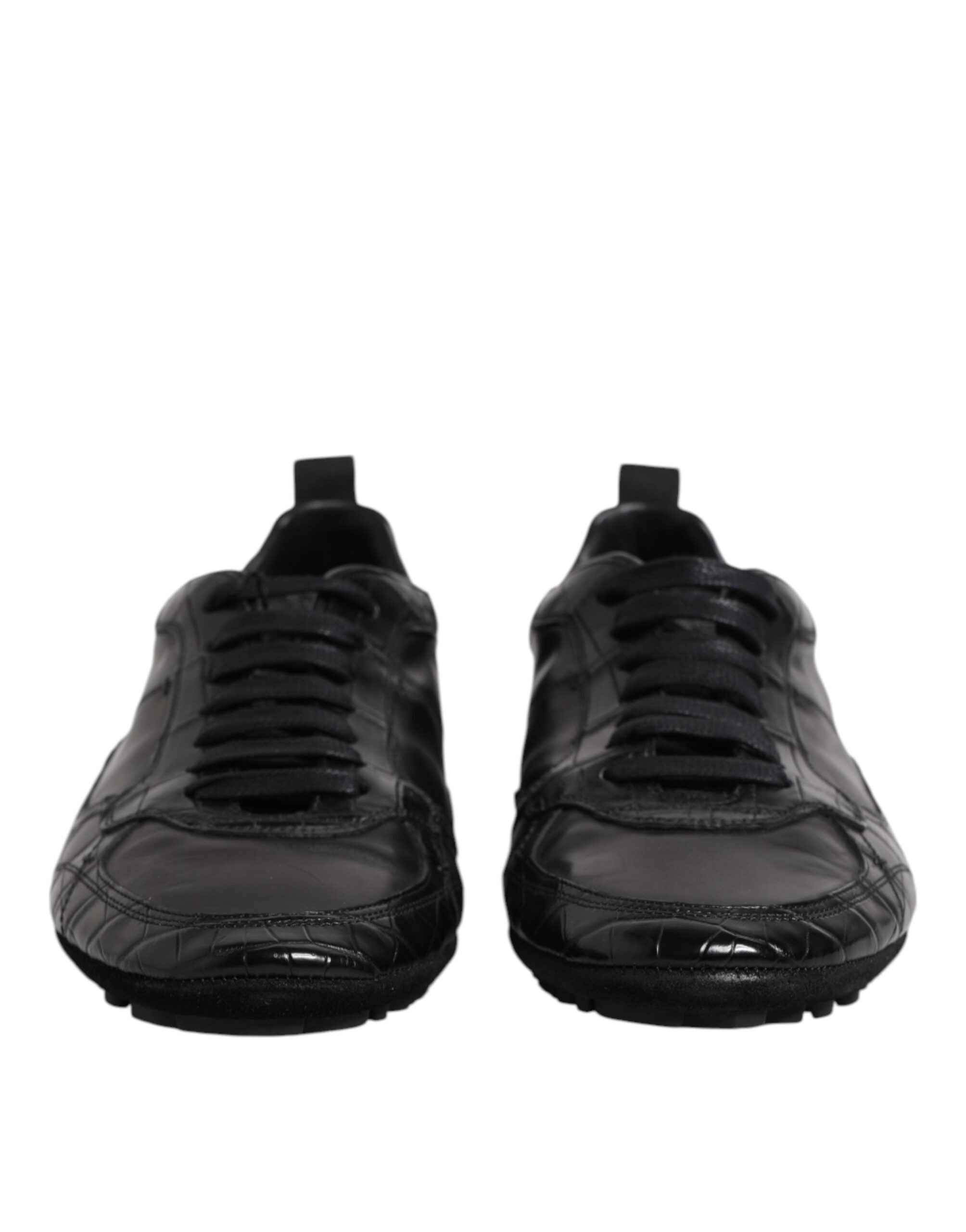 Dolce & Gabbana Black Exotic Leather Low Top Sneakers Shoes -   -  Dolce & Gabbana. Dolce & Gabbana Black Exotic Leather Low Top Sneakers Shoes -   -  Dolce & Gabbana.