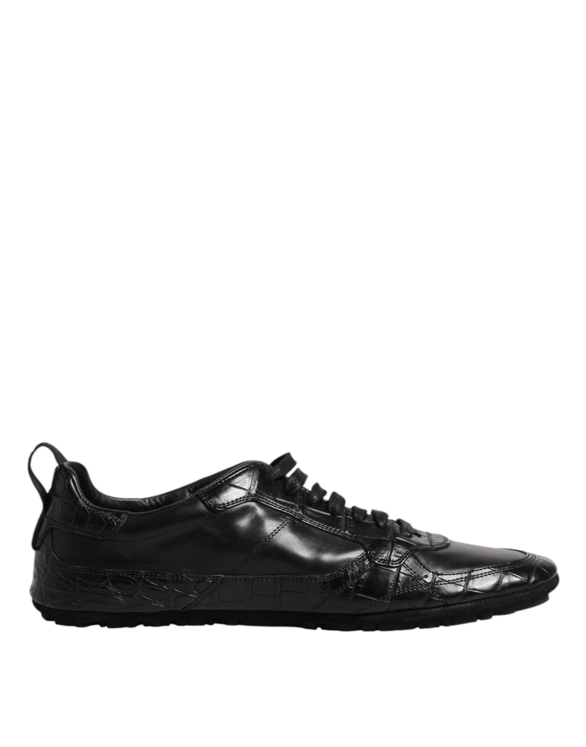 Dolce & Gabbana Black Exotic Leather Low Top Sneakers Shoes -   -  Dolce & Gabbana.
