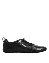 Dolce & Gabbana Black Exotic Leather Low Top Sneakers Shoes -   -  Dolce & Gabbana.