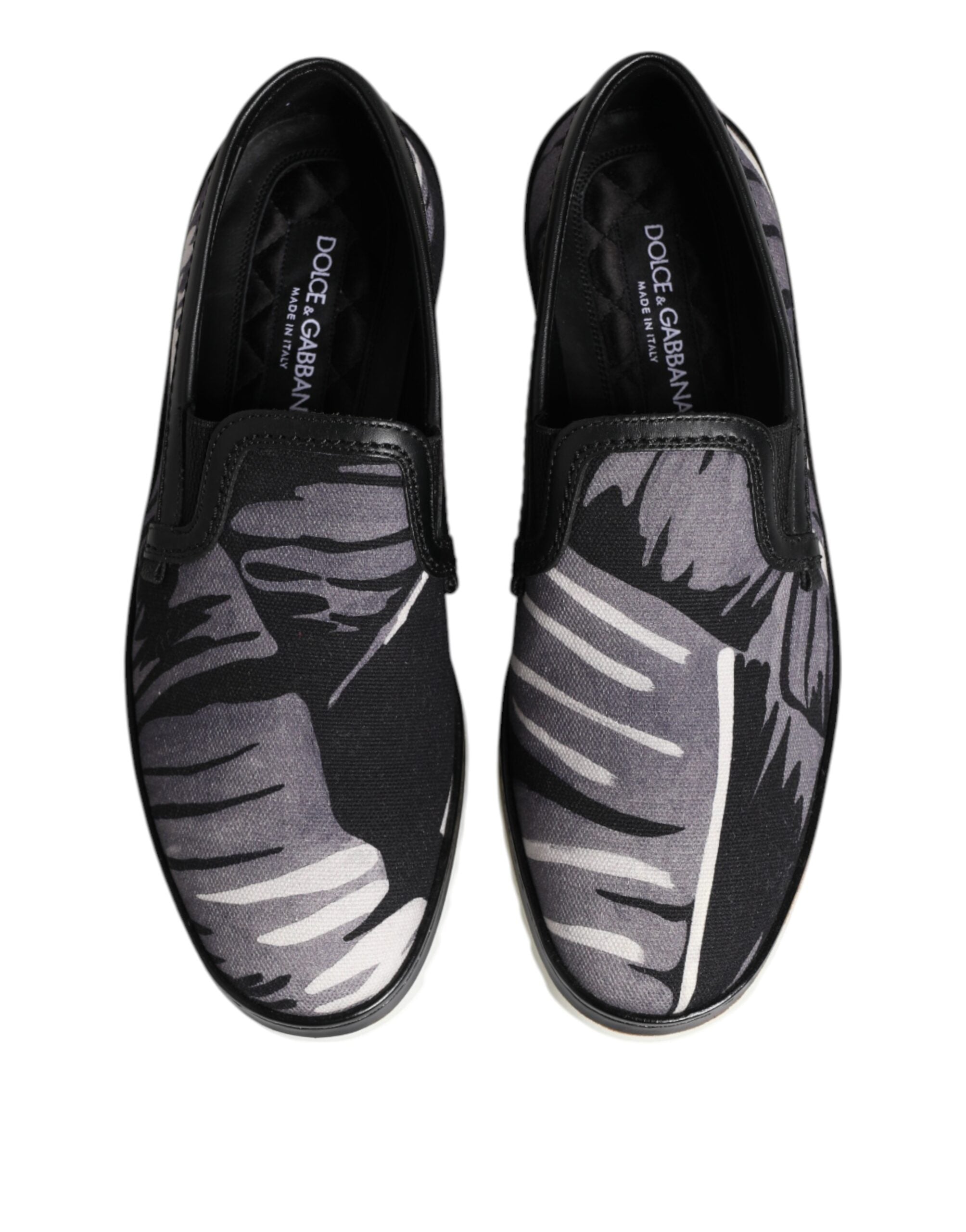 Dolce & Gabbana Black Tropical Slip On Men Sneakers Shoes -   -  Dolce & Gabbana. Dolce & Gabbana Black Tropical Slip On Men Sneakers Shoes -   -  Dolce & Gabbana.
