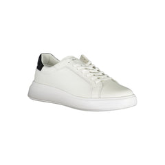 Calvin Klein Sleek White Sneakers with Contrast Accents - - Calvin Klein.