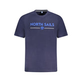 North Sails Blue Cotton Men T-Shirt -   -  North Sails.