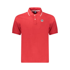 North Sails Red Cotton Men Polo Shirt -   -  North Sails.