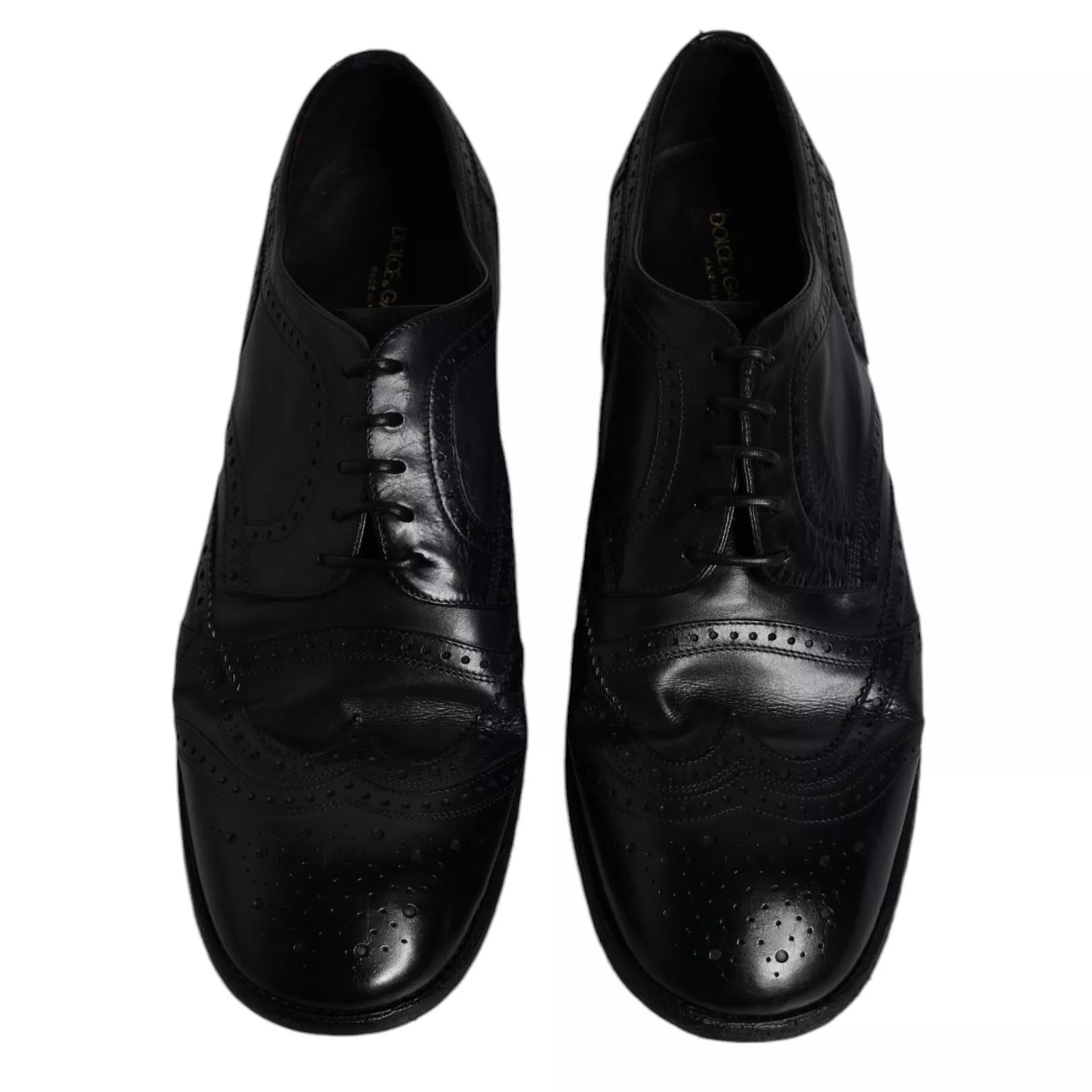 Dolce & Gabbana Dark Blue Leather Derby Wingtip Formal Shoes -   -  Dolce & Gabbana. Dolce & Gabbana Dark Blue Leather Derby Wingtip Formal Shoes -   -  Dolce & Gabbana.
