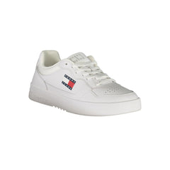 Tommy Hilfiger White Leather Mens Sneaker - - Tommy Hilfiger.