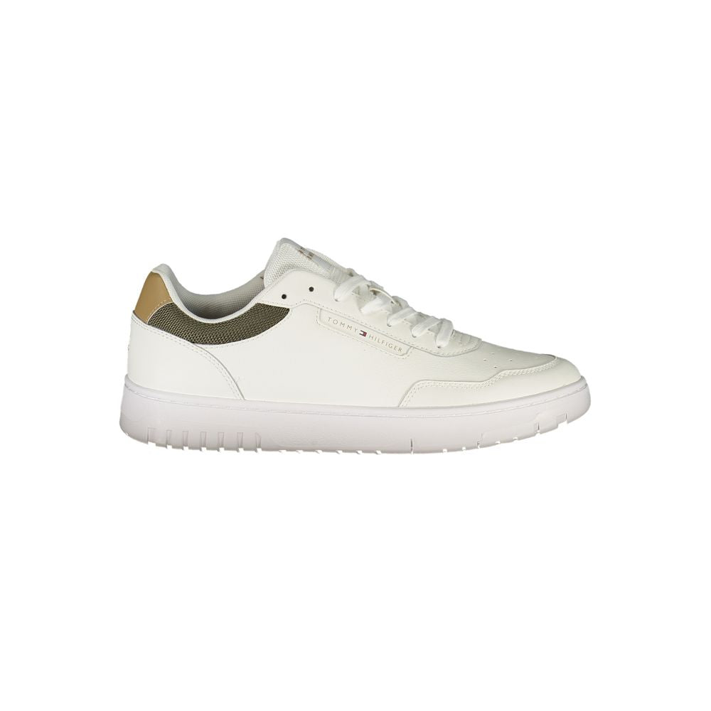 Tommy Hilfiger White Leather Men Sneaker -   -  Tommy Hilfiger.