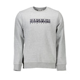 Napapijri Gray Cotton Men Sweater -   -  Napapijri.